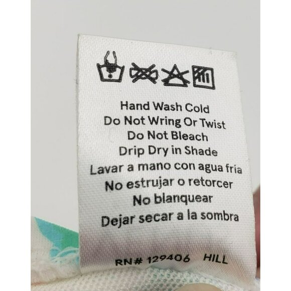 Venus Floral Bikini Top ONLY, Sz D 32DD 34D 36C, Bandeau with detachable strap, - Picture 7 of 7